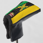 Jamaica Flag Gorheerlijk Patriotic Golfheadcover (3/4 voorkant)