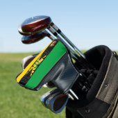 Jamaica Flag Gorheerlijk Patriotic Golfheadcover (Insitu)