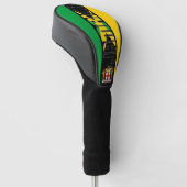 Jamaica Flag Gorheerlijk Patriotic Golfheadcover (Schuin)