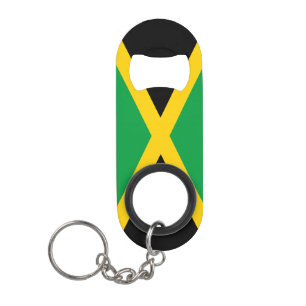 Jamaica Flag Green Yellow Black Patriotic  Mini Flessenopener