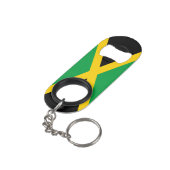Jamaica Flag Green Yellow Black Patriotic  Mini Flessenopener (Achterkant Gekanteld)