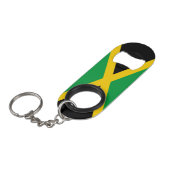 Jamaica Flag Green Yellow Black Patriotic  Mini Flessenopener (Voorkant Gekanteld)