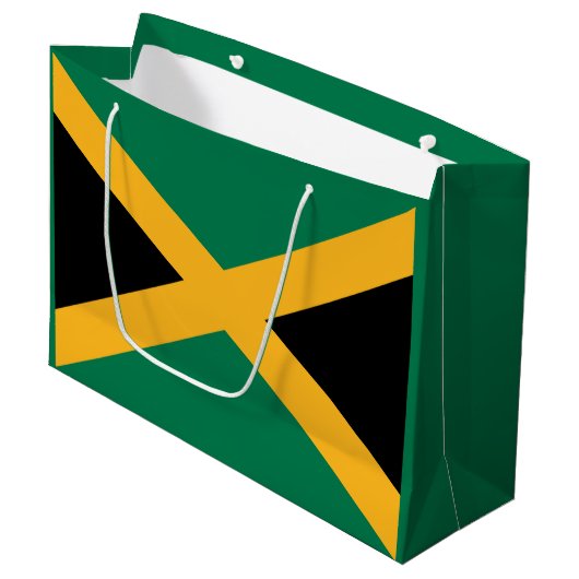 Jamaica Flag Groot Cadeauzakje (Voorkant Gekanteld)