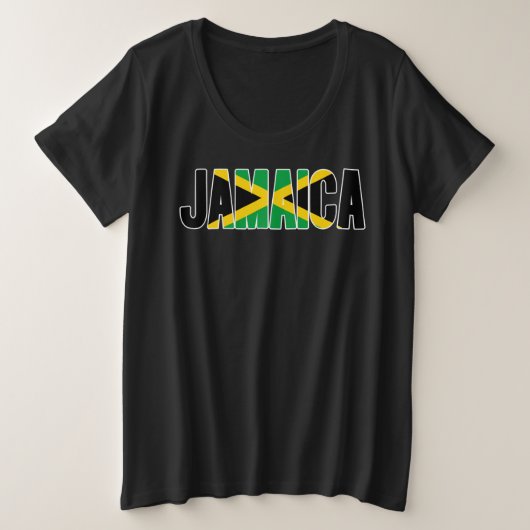 Jamaica Flag Grote Maat T-shirt (Design voorkant)