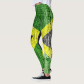 Jamaica Flag Grungy Distress Board Leggings (Links)