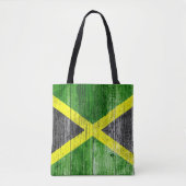 Jamaica Flag Grungy Distress Board Tote Bag (Voorkant)