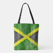 Jamaica Flag Grungy Distress Board Tote Bag (Achterkant)