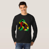 Jamaica Flag Guyana Grown Ring Marriage Wedding T-shirt (Voorkant volledig)