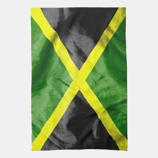 Jamaica Flag Hand Towel Theedoek (Verticaal)