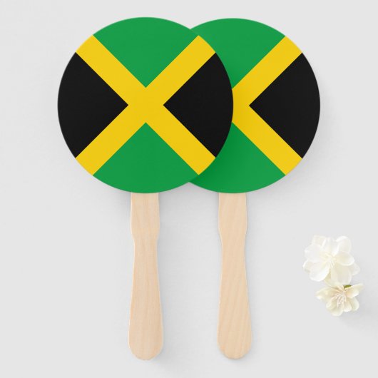 Jamaica Flag Handwaaier (Voorkant en achterkant)