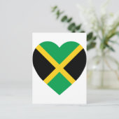 Jamaica Flag Heart Briefkaart (Staand voorkant)