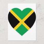 Jamaica Flag Heart Briefkaart (Voorkant)