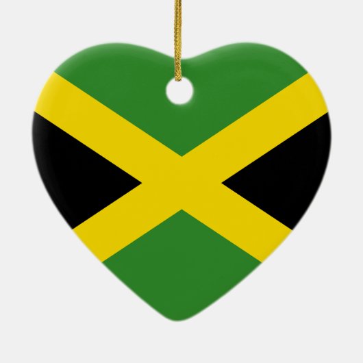 Jamaica Flag Heart Ornament (Achterkant)