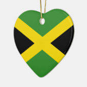 Jamaica Flag Heart Ornament (Links)