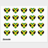 Jamaica Flag Heart Sticker (Vel)