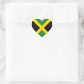 Jamaica Flag Heart Sticker (Tas)