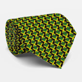 Jamaica Flag Hearts Stropdas (Opgerold)