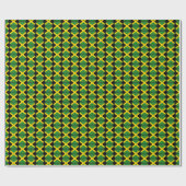 Jamaica Flag Honeycomb Wrapping Paper Cadeaupapier (Vlak)