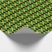 Jamaica Flag Honeycomb Wrapping Paper Cadeaupapier (Hoek)