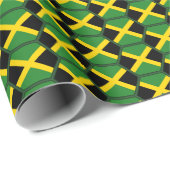 Jamaica Flag Honeycomb Wrapping Paper Cadeaupapier (Rol Hoek)