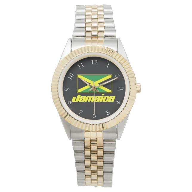 Jamaica Flag Horloge (Voorkant)