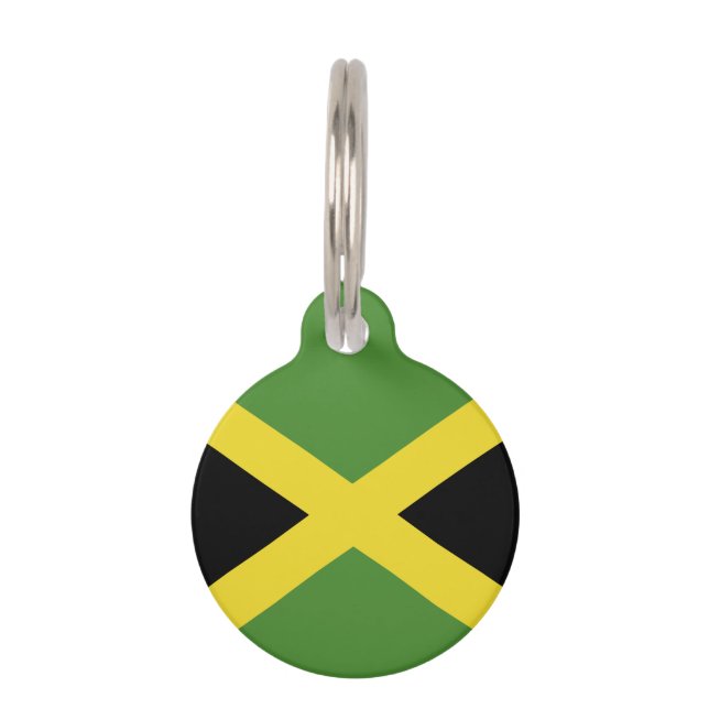Jamaica Flag Huisdierpenning (Achterkant)