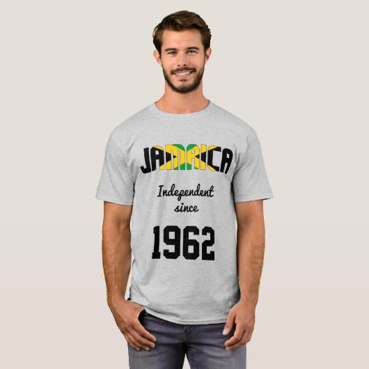 Jamaica Flag Independence Celebration T-shirt (Voorkant volledig)
