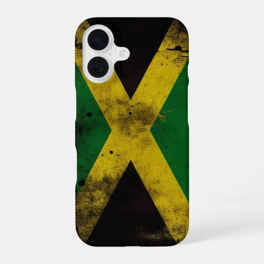 Jamaica Flag iPhone 16 Hoesje (Achterkant)