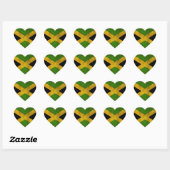 Jamaica Flag Island - Proud Jamaicans - Magnet Hart Sticker (Vel)