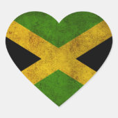 Jamaica Flag Island - Proud Jamaicans - Magnet Hart Sticker (Voorkant)