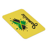 Jamaica Flag Island - Proud Jamaicans - Magnet Magneet (Rechterzijde)