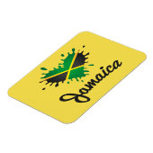 Jamaica Flag Island - Proud Jamaicans - Magnet Magneet (Linkerzijde)