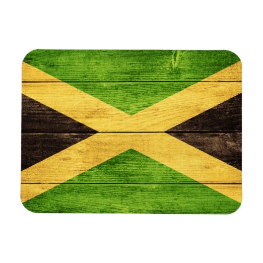 Jamaica Flag Island - Proud Jamaicans - Magnet Magneet (Horizontaal)