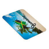 Jamaica Flag Island - Proud Jamaicans - Magnet Magneet (Rechterzijde)