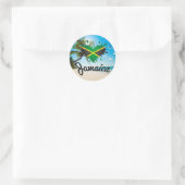 Jamaica Flag Island - Proud Jamaicans - Sticker (Tas)