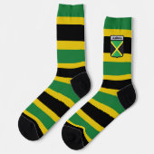 Jamaica Flag Jah Rastafari Rasta Reggae Socks Sokken (Links)