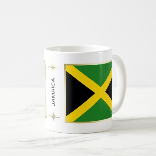 Jamaica Flag + Kaart Mok (Voorkant rechts)