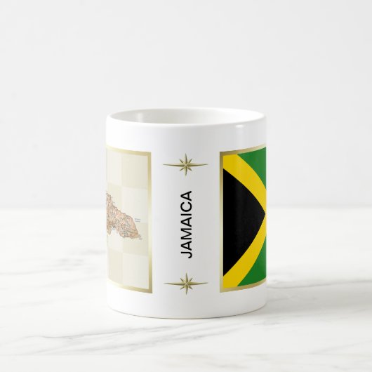 Jamaica Flag + Kaart Mok (Center)