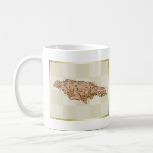 Jamaica Flag + Kaart Mok (Links)