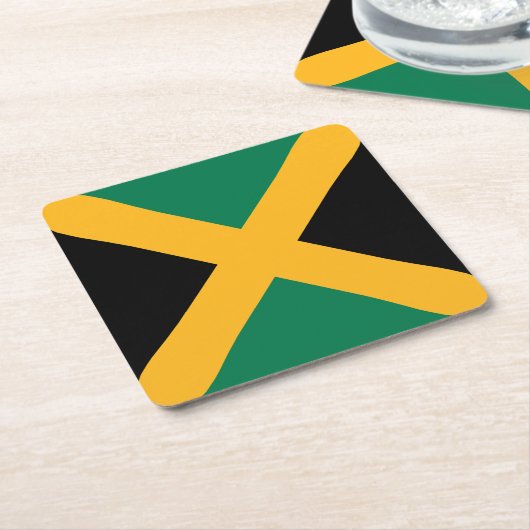 Jamaica Flag Kartonnen Onderzetters (Schuin)
