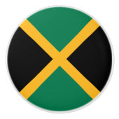 Jamaica Flag Keramische Knop (Voorkant)