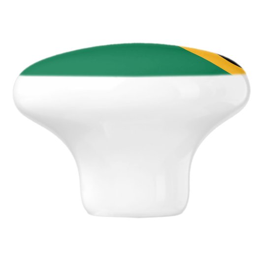 Jamaica Flag Keramische Knop (Zijkant)