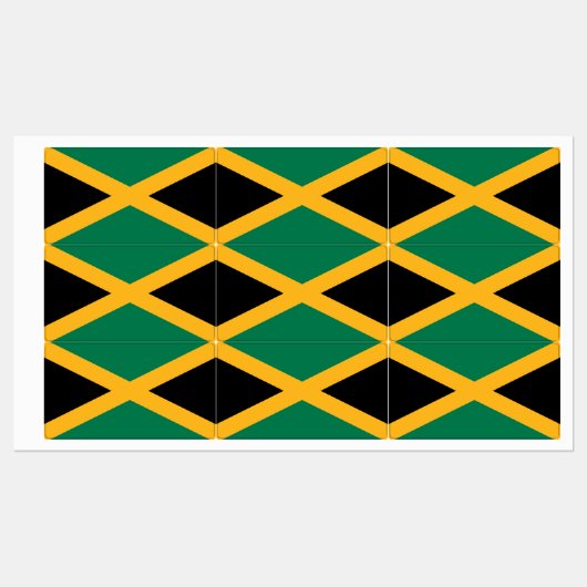 Jamaica Flag Labels (Vel)