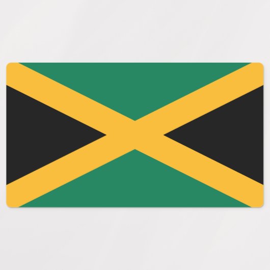 Jamaica Flag Labels (Design 2)
