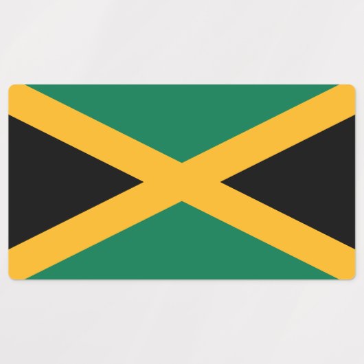 Jamaica Flag Labels (Design 1)