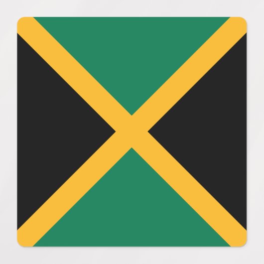Jamaica Flag Labels (Design 1)