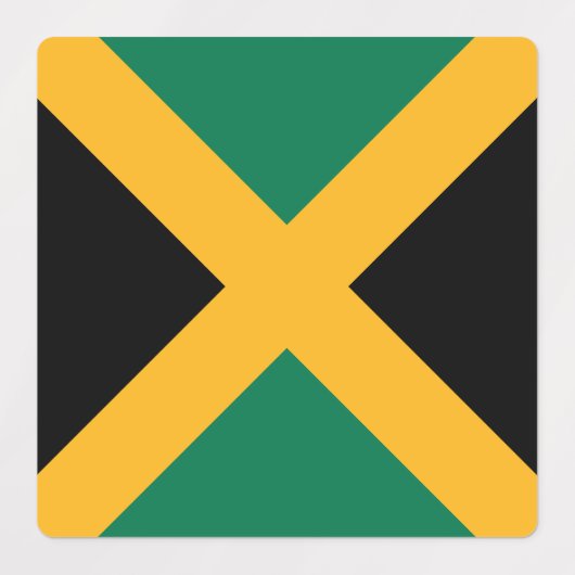 Jamaica Flag Labels (Design 1)