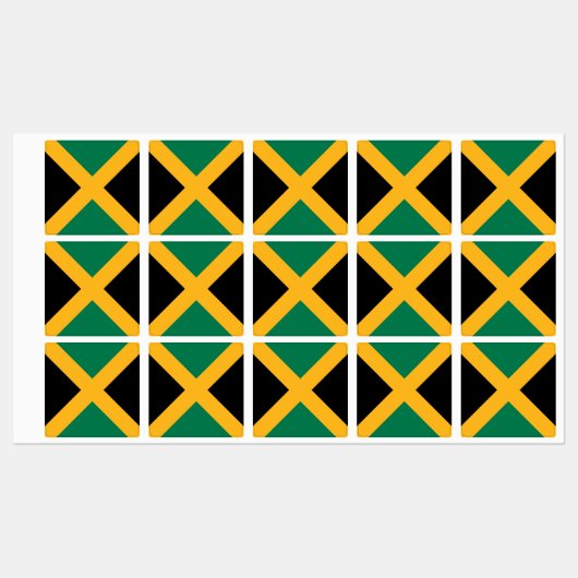 Jamaica Flag Labels (Vel)