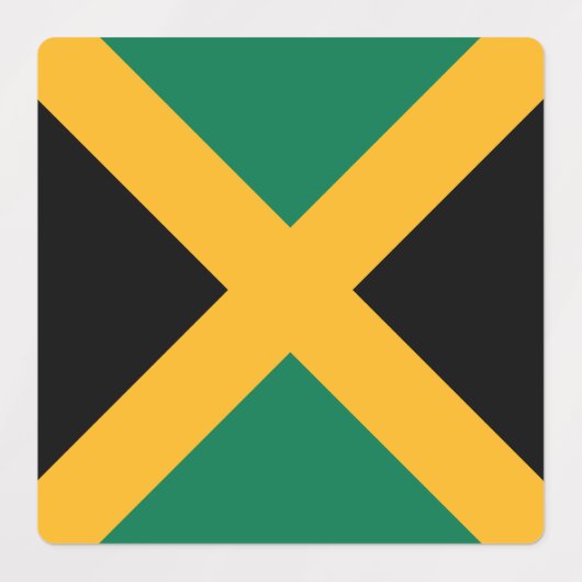 Jamaica Flag Labels (Design 2)