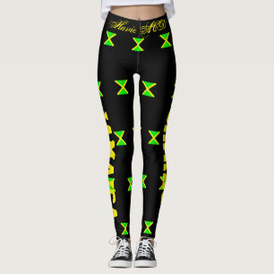 JAMAICA FLAG LEGGINGS BLACK HAVIC ACD